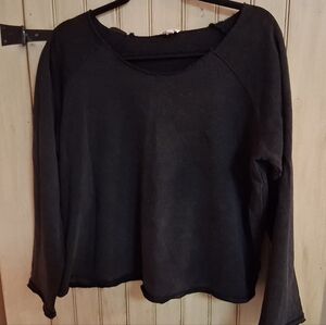 POL Black Long Sleeve Top, Womens Size Small